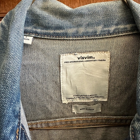 VISVIM 19 101 Denim JACKET DMGD- 1001 - Picture 5 of 8
